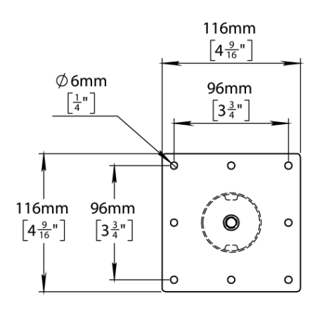 Stainless Steel Leg, FLORENCE, 3” Diameter, Round, 1/2" Decorative Adjustable Foot, strong metal top plate - Image 7