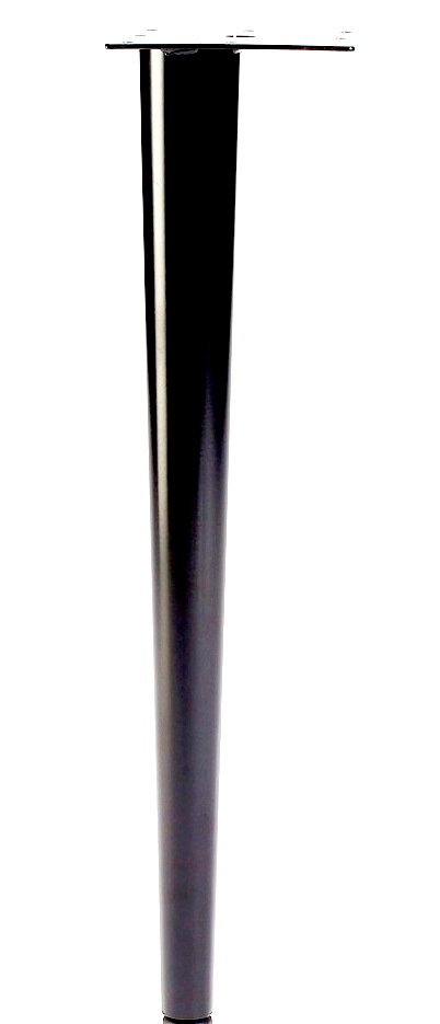 Tapered Steel Leg,  Top 4" to 2" bottom