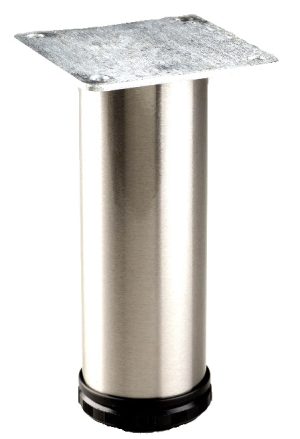 4 Pcs Stainless Steel Leg Round Metal Feet Adjustable Kitchen Cabinet Stand Base 