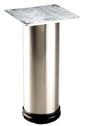 Como 2" Round Steel Leg, 6" Height