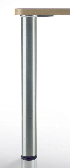 LUGANO Steel Table Legs, 3" Round, 27 3/4" Height, Set of 4