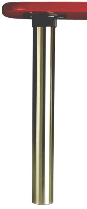 ISOLA Island Table Legs - BRUSHED NICKEL, 27 3/4" tall, 3" dia, single leg