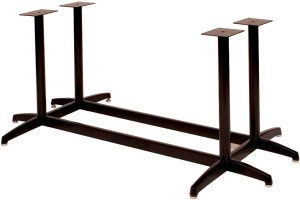 SUPER LARGE 4-Column  X Base, 2 1/4" dia, 27 3/4" height, 38"x38" base spread,  BLACK  (non refundable)