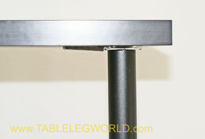 ROME Steel Table Legs, 2 3/8" Round, set of 4 legs