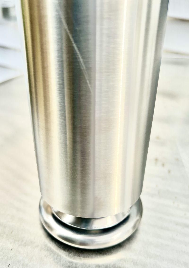 LEO Stainless Steel Leg, 2 3/8" Round, Single Leg, 1/2" adjustable foot, strong metal top plate - Image 8