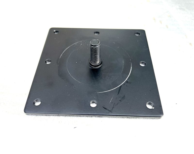 FLORENCE Black Steel Leg, 3” Diameter, Round, 1" Adjustable Foot, strong metal top plate - Image 6