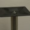 18" Round Table Base, Stainless Steel or Black Finish