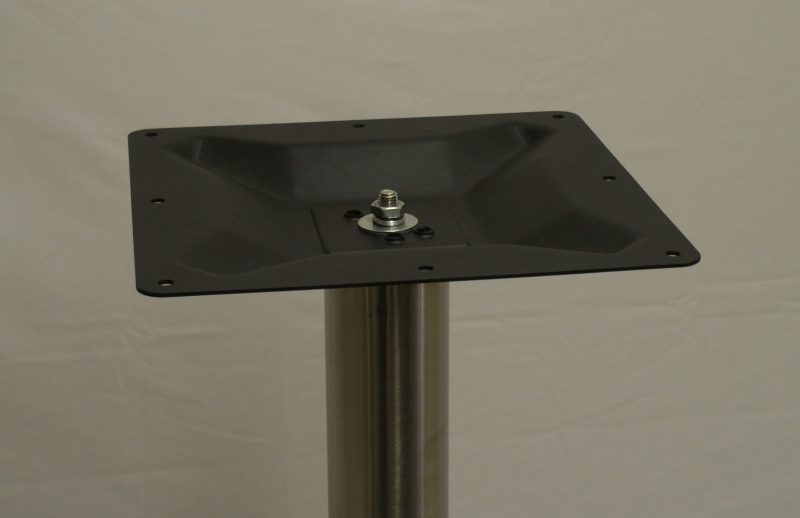 18" Round Table Base, Stainless Steel or Black Finish