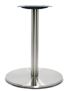 21" Round Table Base, Stainless Steel or Black finish