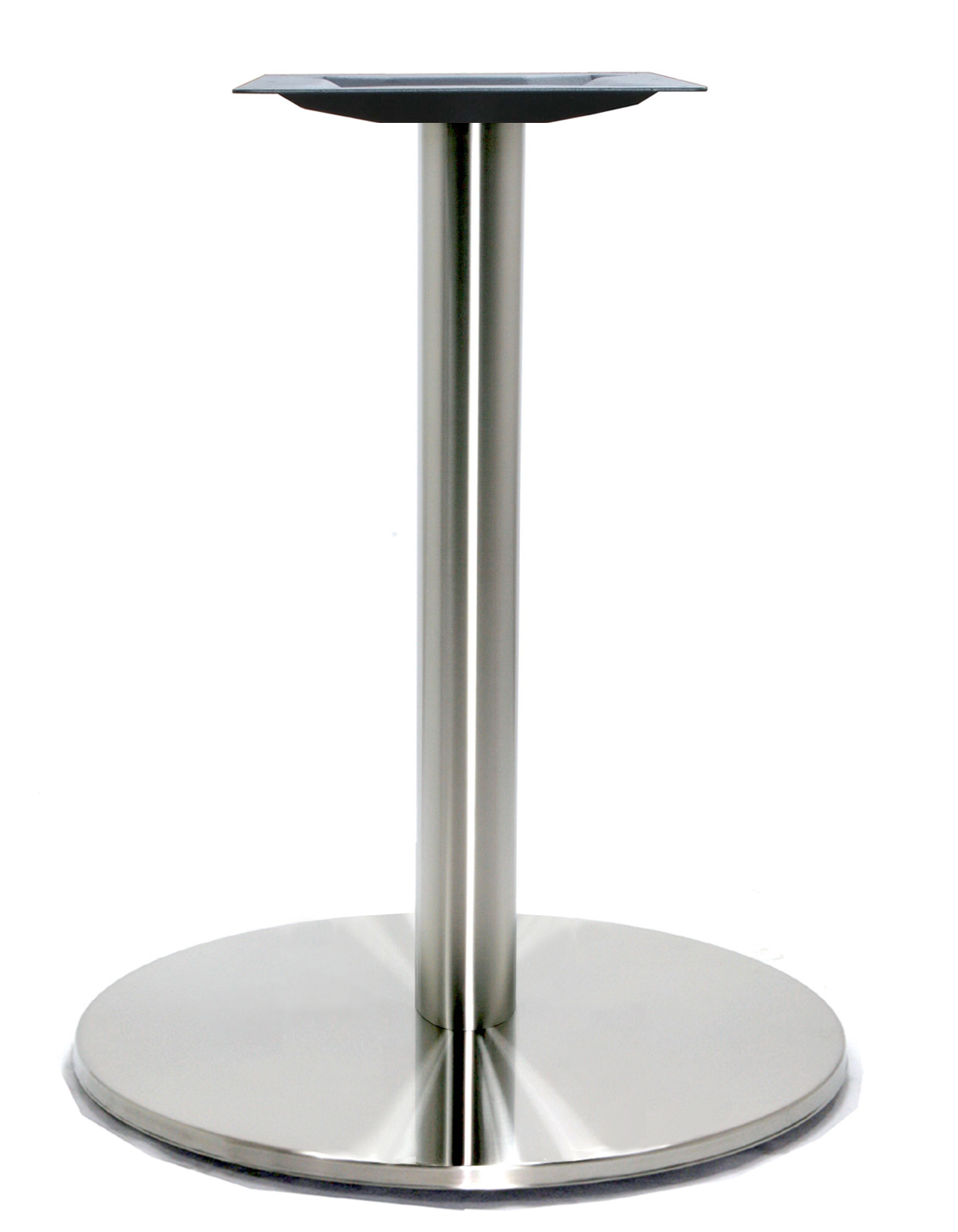 21″ Round Table Base, Stainless Steel Finish, up to 32″ Tops