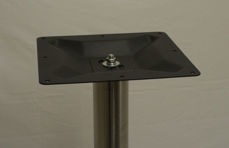 21" Round Table Base, Stainless Steel or Black finish