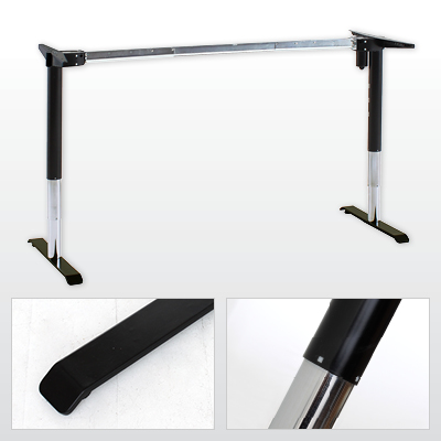 501-49 Desk Frame, 220 lbs,  no bar = full leg freedom