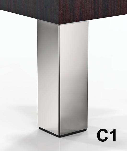 Cerano, 2" Square Steel Leg, 4" Height, set of 4