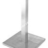 18" SQUARE Table Base with square column,  Stainless Steel