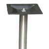 18" SQUARE Table Base with square column,  Stainless Steel