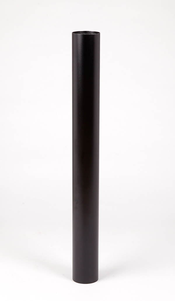 KATRINA Black Steel Leg, 3" round, SINGLE LEG