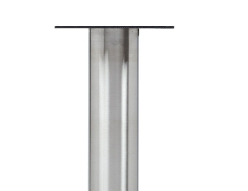 Steel Leg: KATRINA Stainless Steel Leg, 3" Round, Adjustable