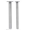 Steel Leg: KATRINA Stainless Steel Leg, 3" Round, Adjustable