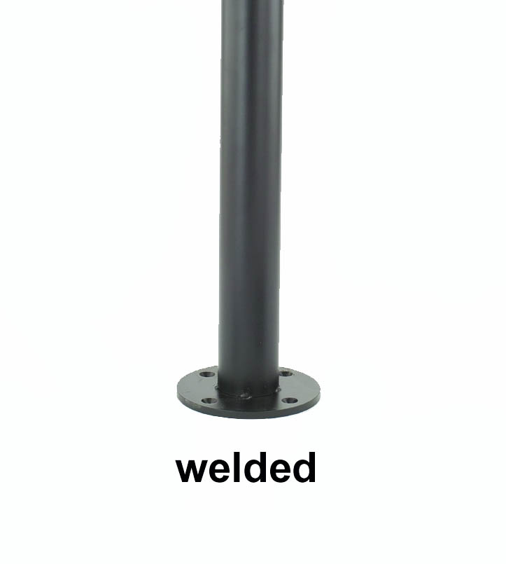 ROSS BOLT DOWN Base, black powder coated, welded base