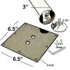 Steel Leg: KATRINA Stainless Steel Leg, 3" Round, Adjustable