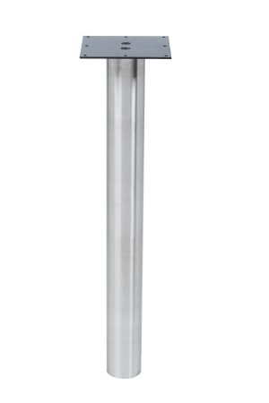 Katrina Stainless Steel Leg, 2 3/8" ROUND, SINGLE LEG