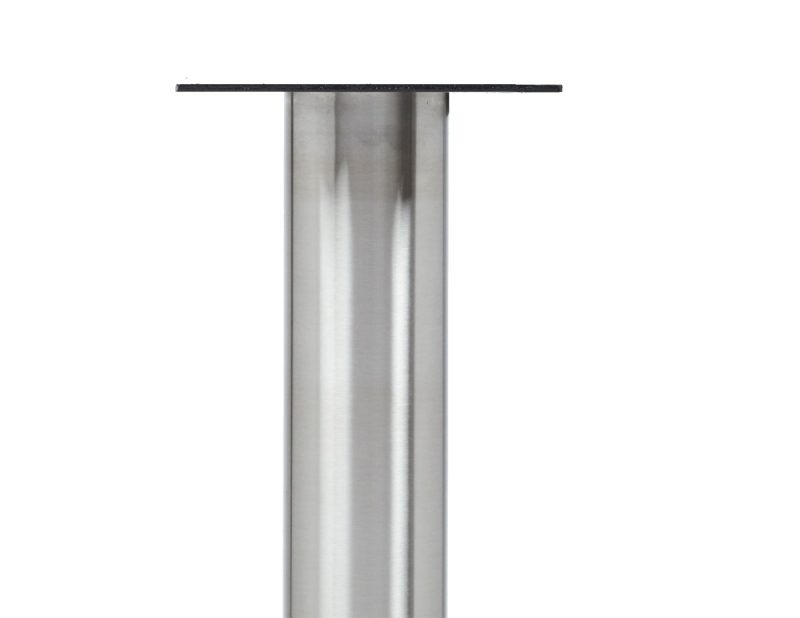 Katrina Stainless Steel Leg, 2 3/8" ROUND, SINGLE LEG