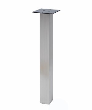 KATRINA Stainless Steel, 3" SQUARE, SINGLE LEG