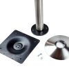 ROSWELL Bolt Down Leg, Stainless Steel Base, heavy duty