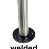 ROSWELL Bolt Down Leg, Stainless Steel Base, heavy duty