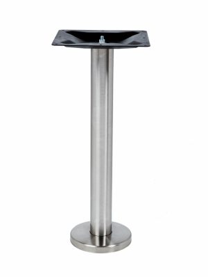 ROVER BAR HEIGHT TABLE LEG, floor bolt down table leg, stainless steel metal