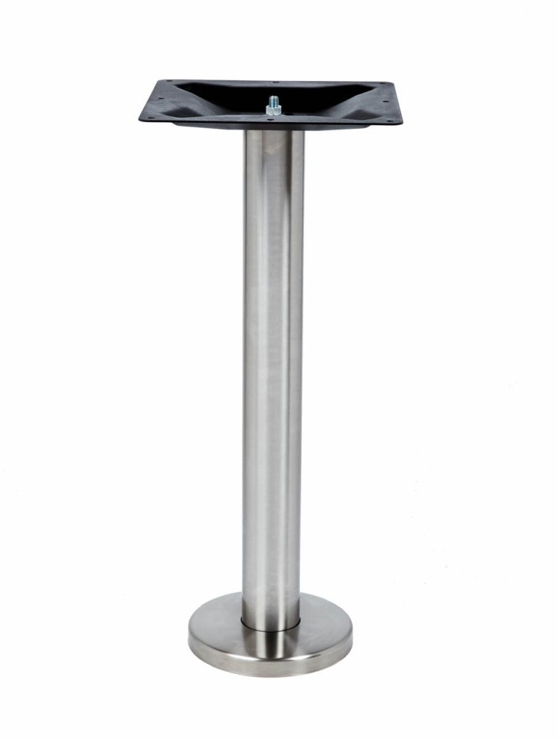 ROVER BAR HEIGHT TABLE LEG, floor bolt down table leg, stainless steel metal