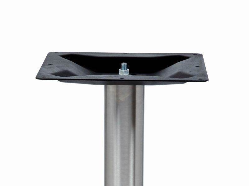 ROVER BAR HEIGHT TABLE LEG, floor bolt down table leg, stainless steel metal