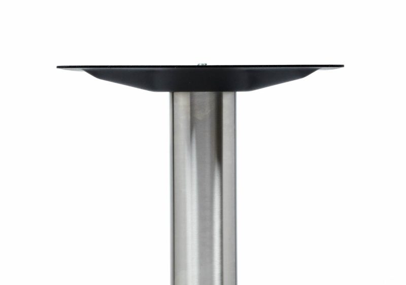 ROVER BAR HEIGHT TABLE LEG, floor bolt down table leg, stainless steel metal