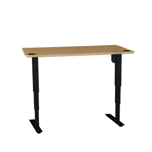 501-37 Desk Frame, low 21" to 47" height adjustment,  220 lbs lift, no bar