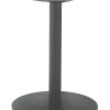 17" Round Table Base, Black Steel Finish, up to 26" Tops
