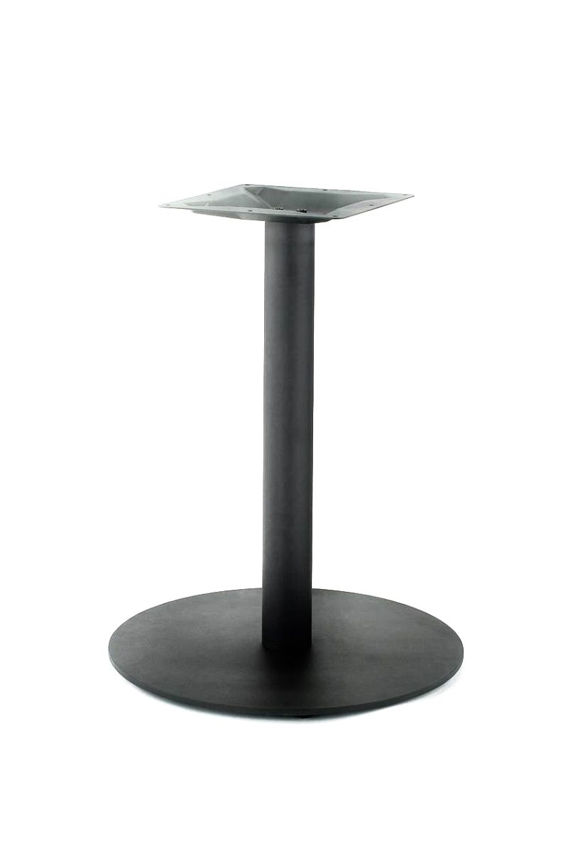 21" Round Table Base, Black Steel Finish, up to 32" Tops - Image 2